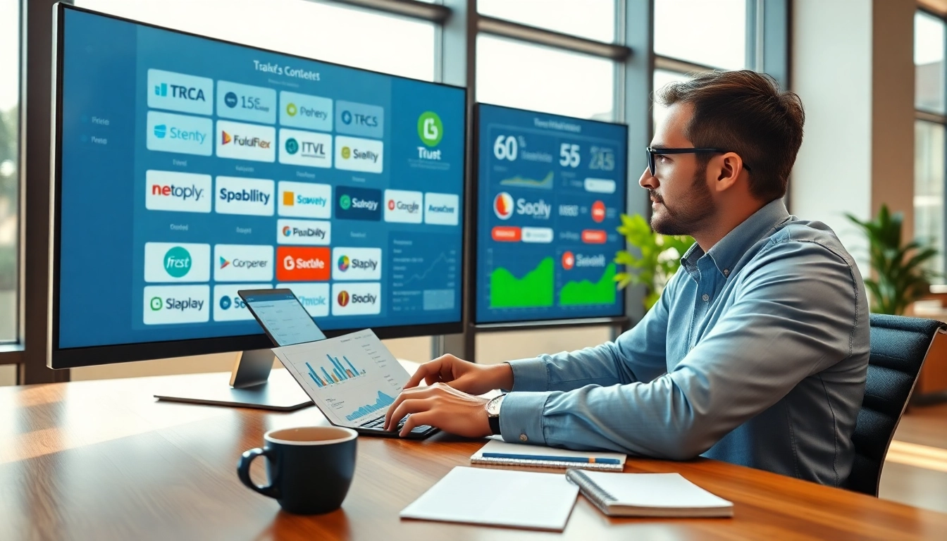 Find competitor pricing by analyzing charts and data in a modern office.