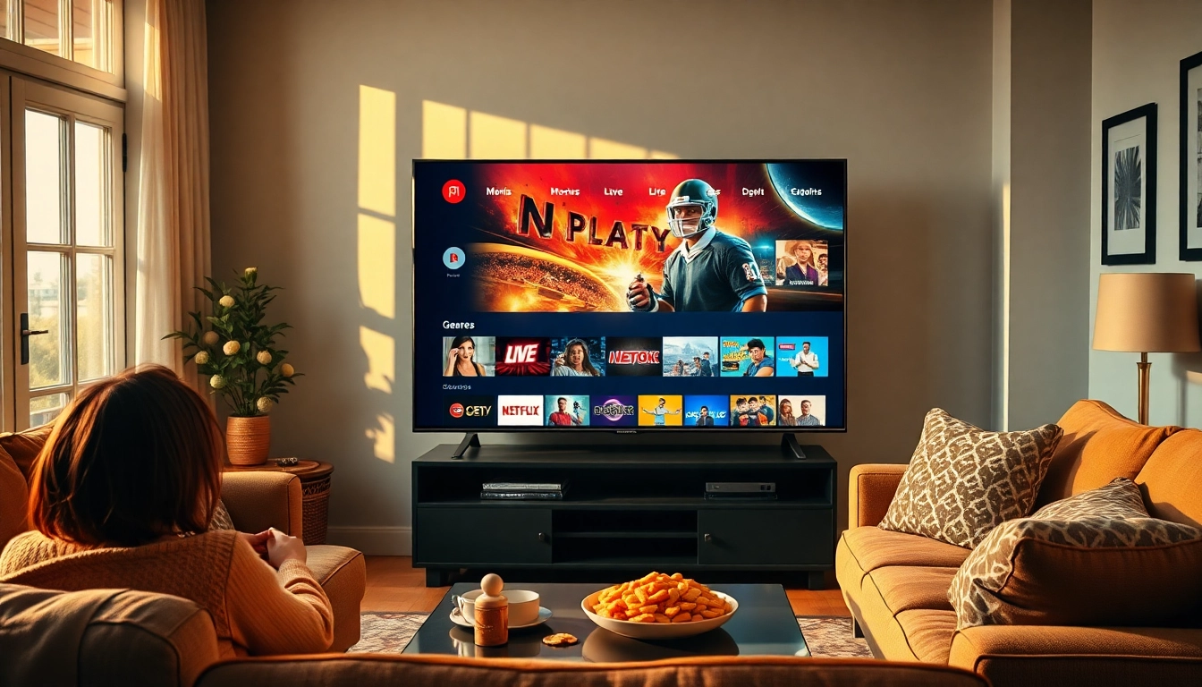 Experience the best of Free trial iptv with an engaging home entertainment setup.