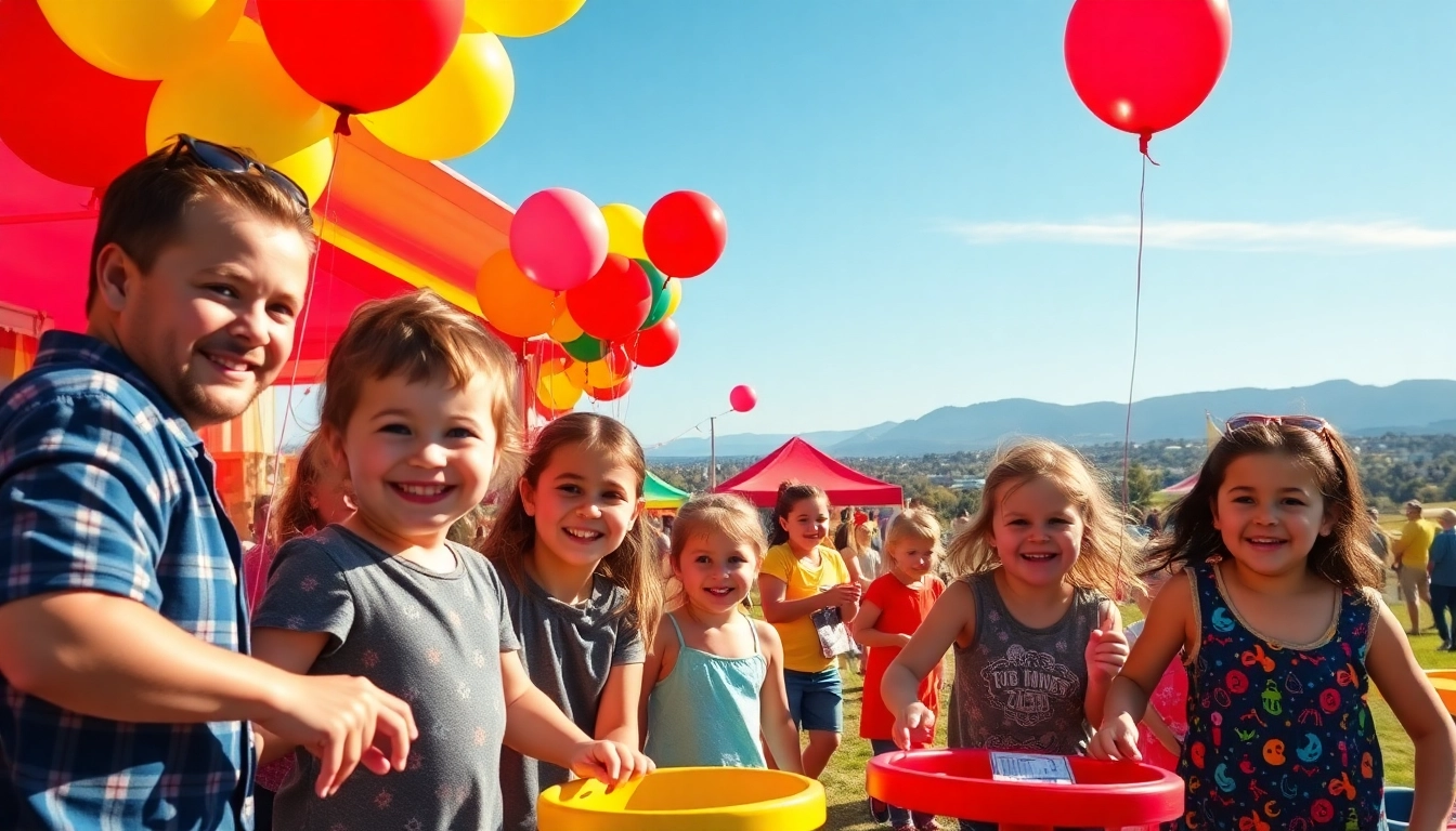 Families enjoying a wildfire event in Perth, filled with fun activities and outdoor games.