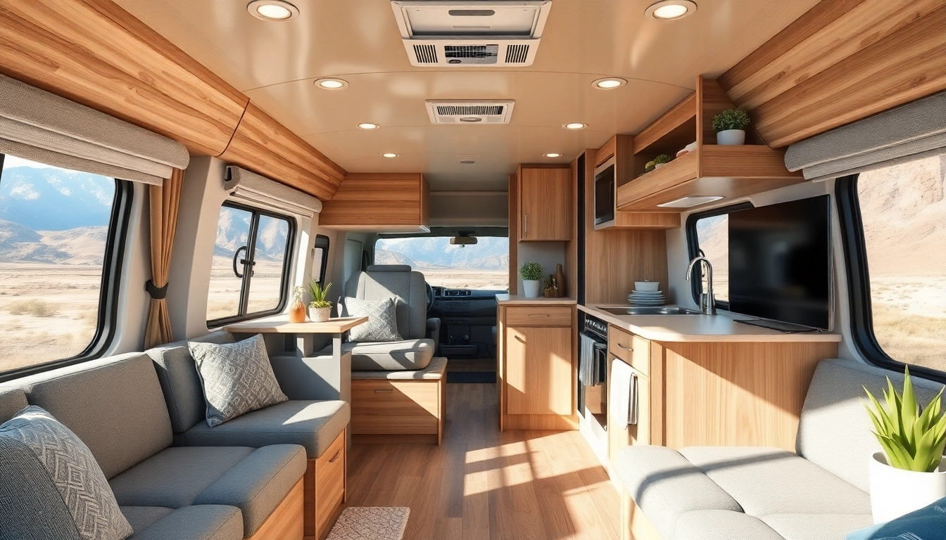 Upgrading Camper Vans with a stylish and cozy interior design that enhances the travel experience.