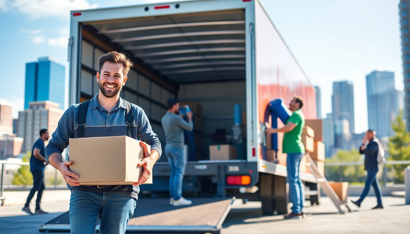 Movers Calgary team collaborating efficiently during a relocation process.